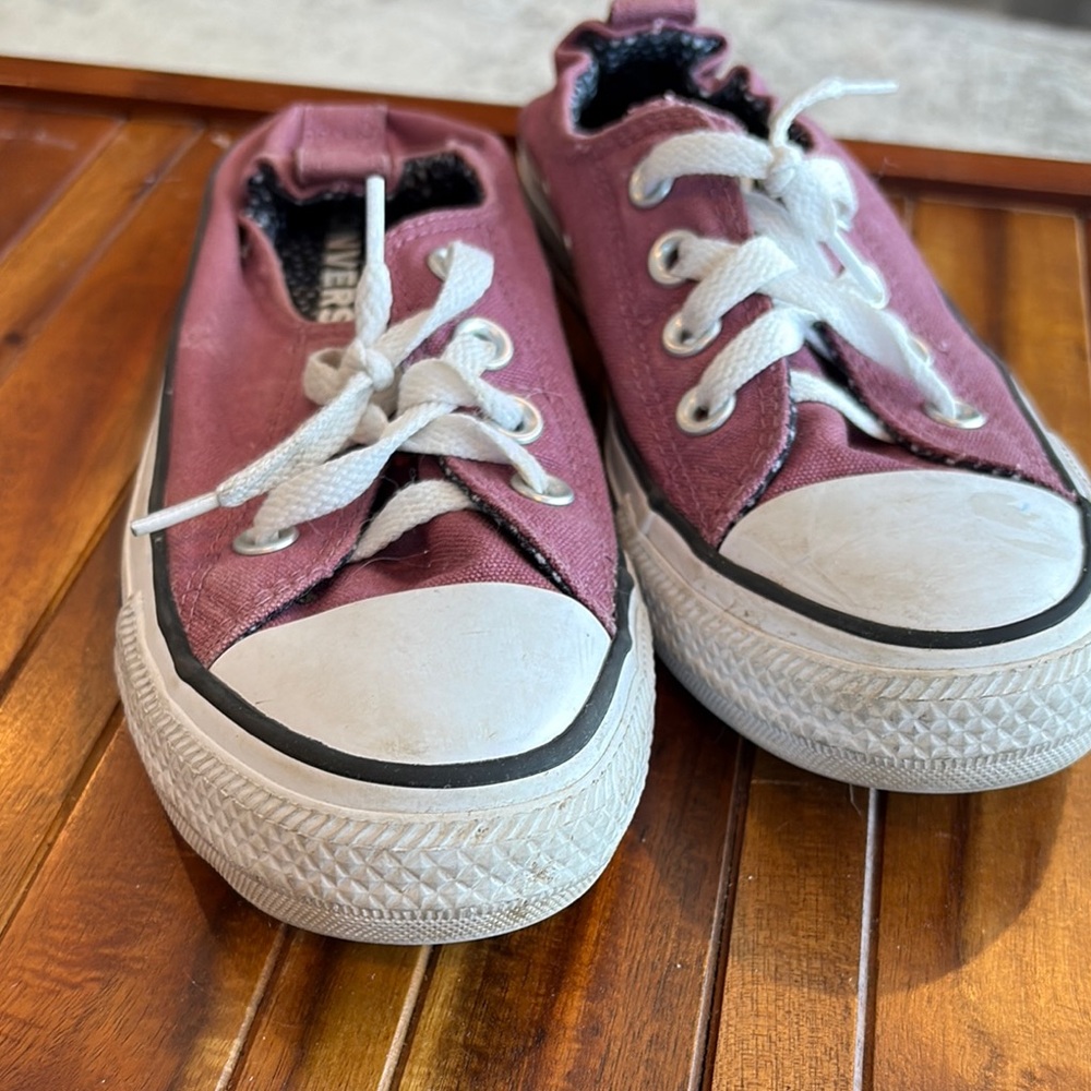 Converse Maroon Canvas Sneakers